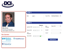 Tablet Screenshot of dci.getmyhealthquotes.com